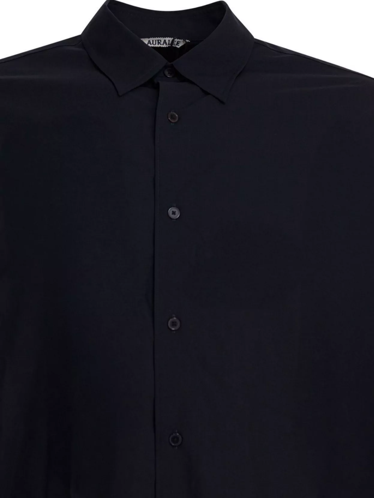 Auralee Long Sleeve Tropical Wool Button-Up Shirt