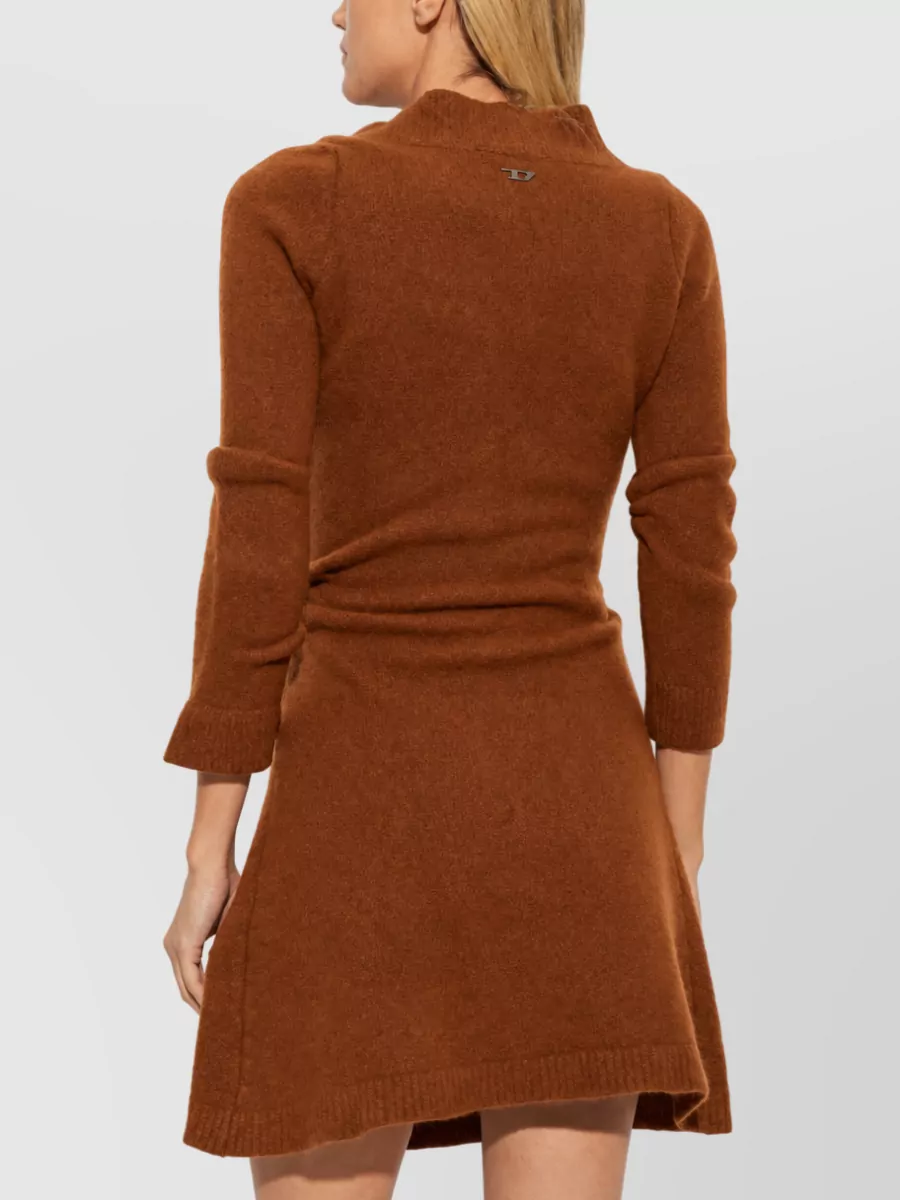 Diesel Wool V-Neck Knitted Dress