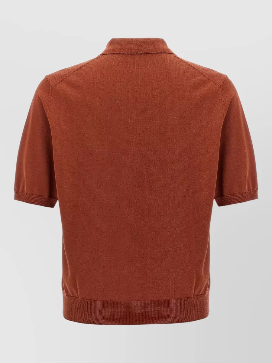 Zanone Cotton Short-Sleeve Polo Shirt