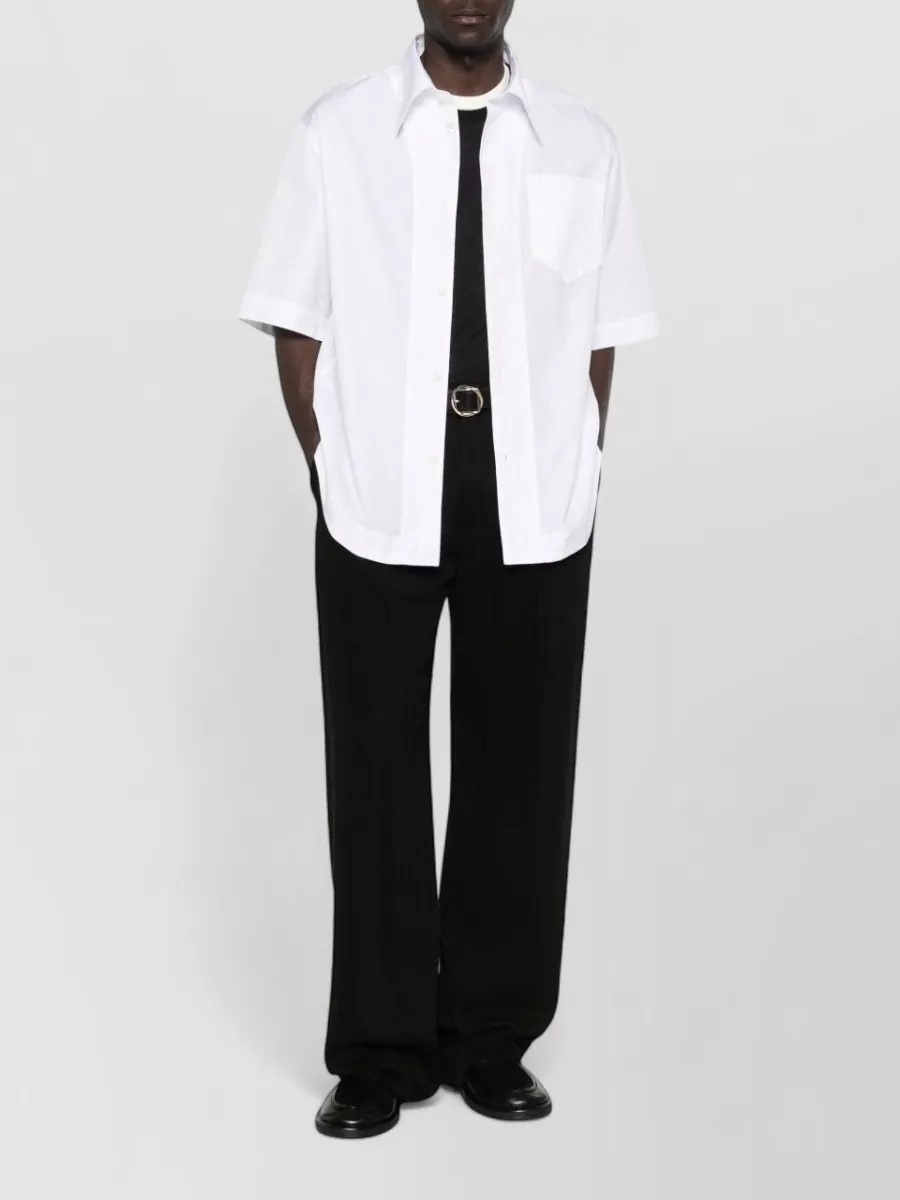 Ami Paris Short-Sleeve Cotton Shirt