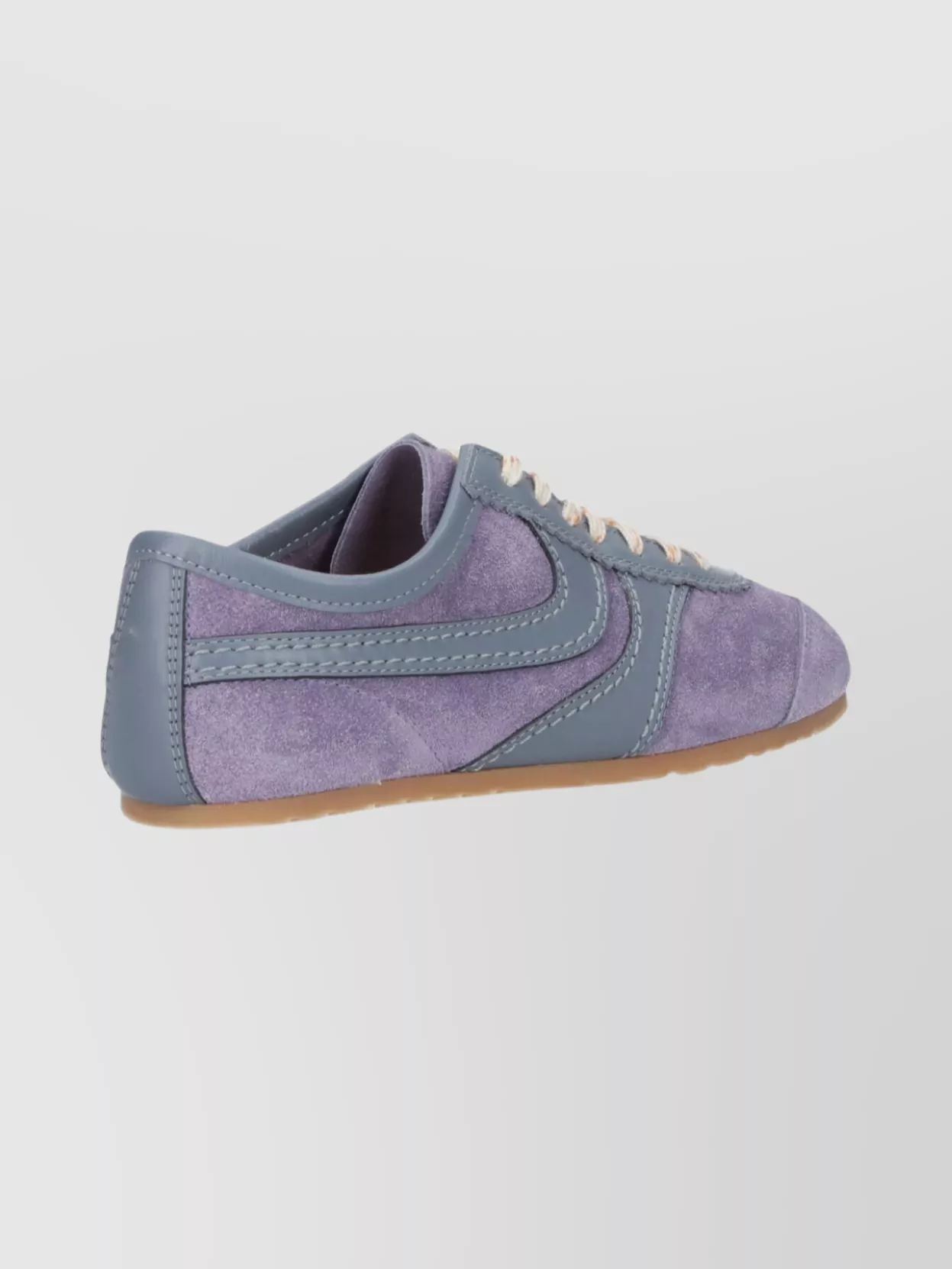 Dries Van Noten Suede Panel Sneakers Rubber Sole