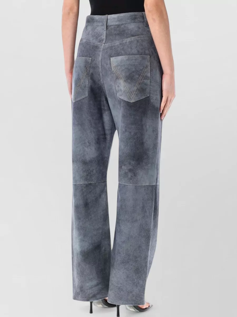 Bottega Veneta Suede Wide-Leg Trousers