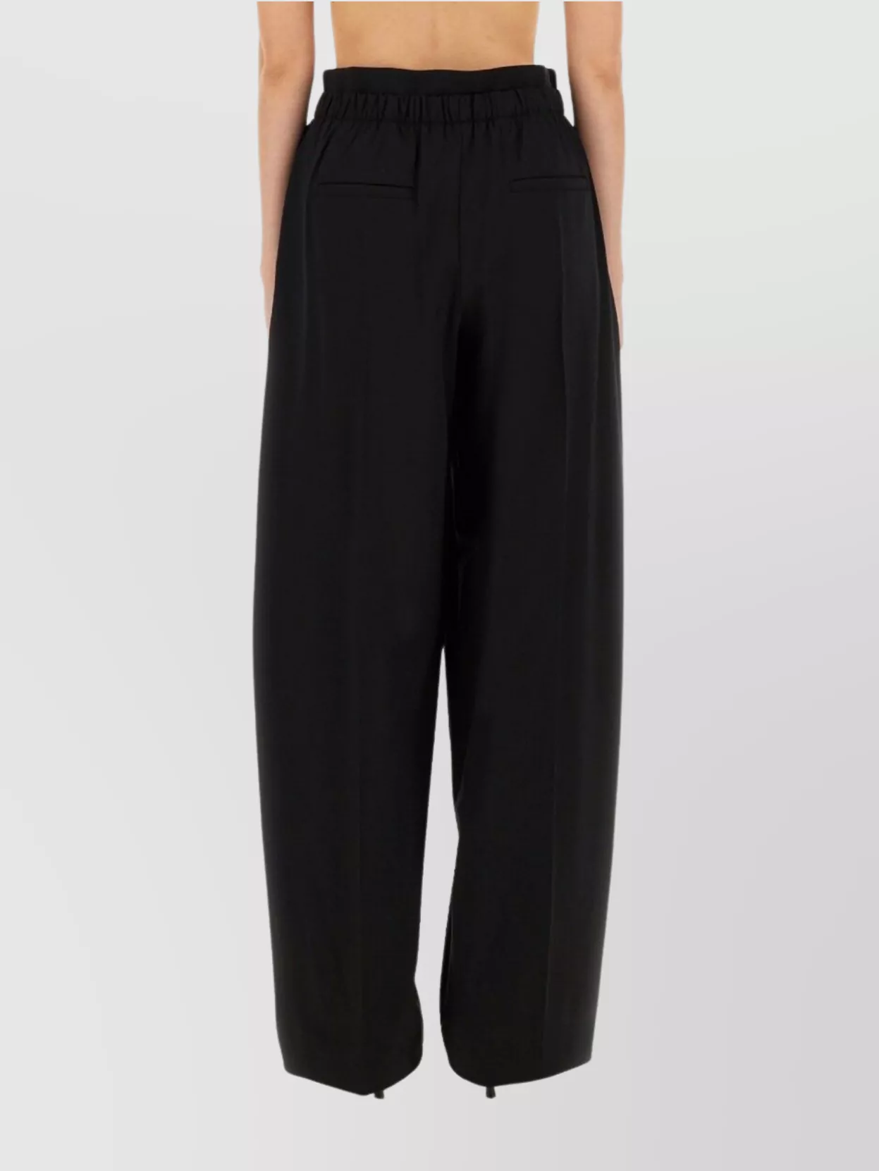 Sportmax Wide Leg Trousers Elastic Waistband