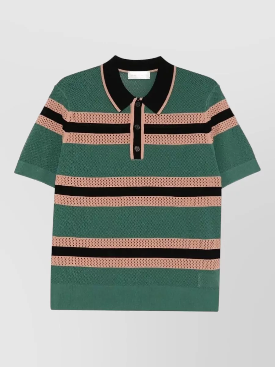 Dries Van Noten striped polo shirt