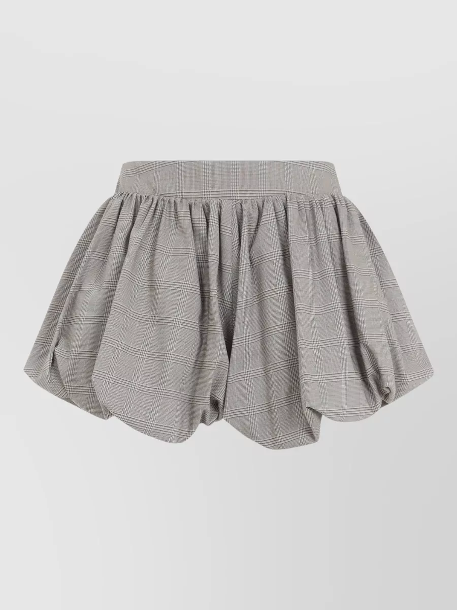 The Frankie Shop virgin wool bubble hem shorts