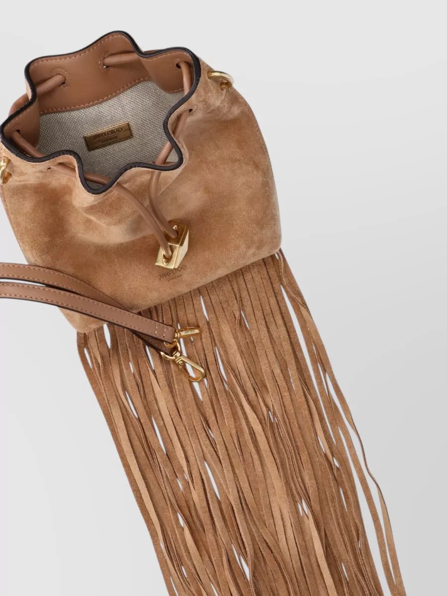 Jimmy Choo Bon Bon Leather Bucket Bag