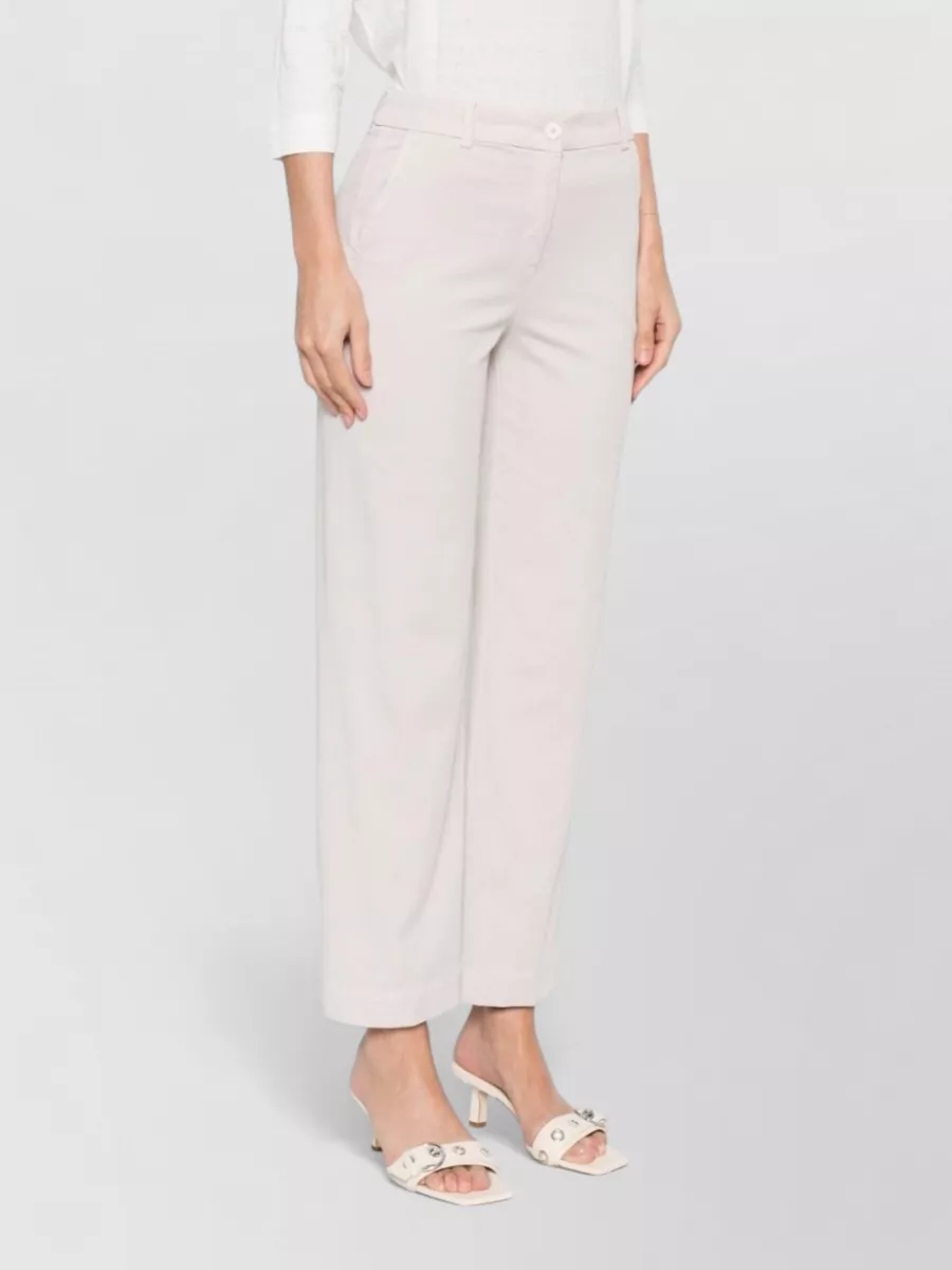 Via Masini 80 Cotton Straight-Leg Trousers