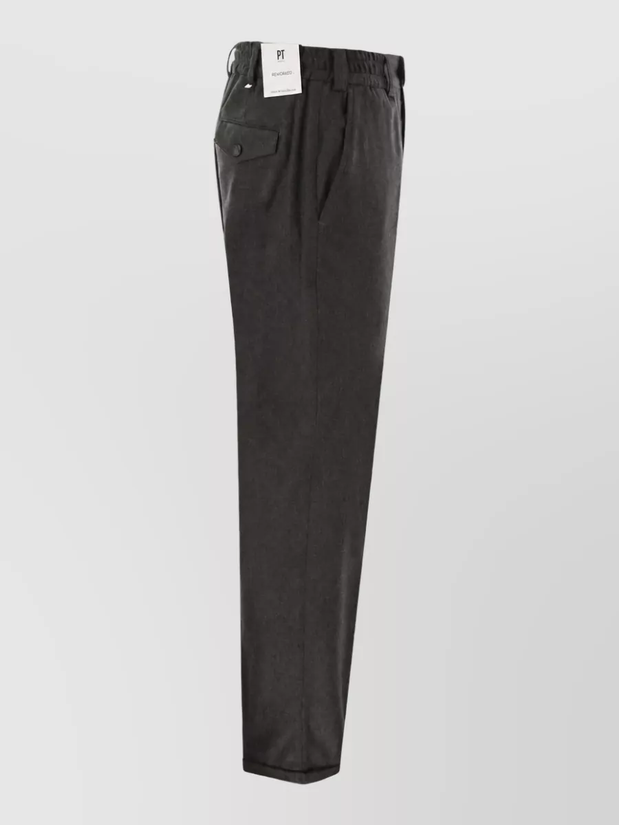 Pt Torino Cashmere Straight-Leg Trousers
