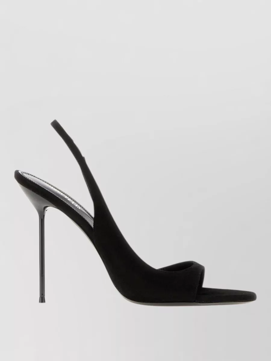 Paris Texas suede leather slingback sandals