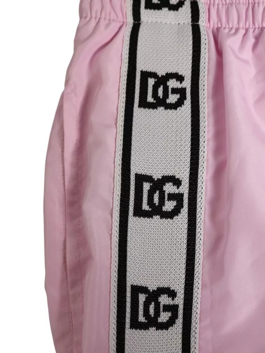 Dolce&Gabbana Logo-Stripe Swim Shorts