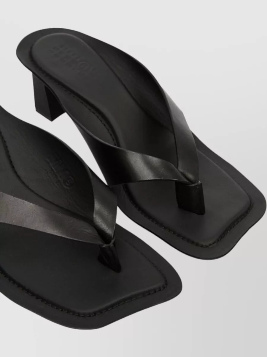 Mm6 Maison Margiela Leather Thong Mules