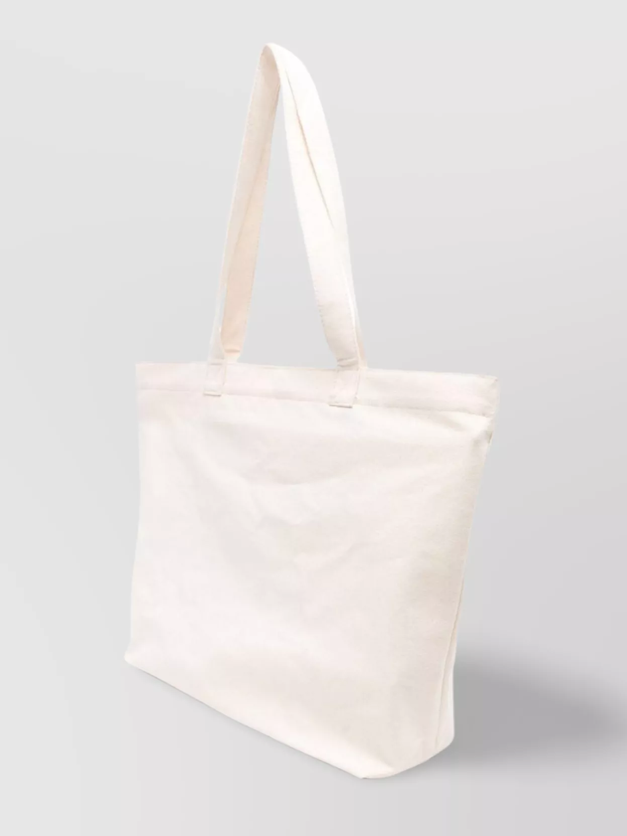 Barbour Logo Tote Bag With Two Flat Top Handles In White