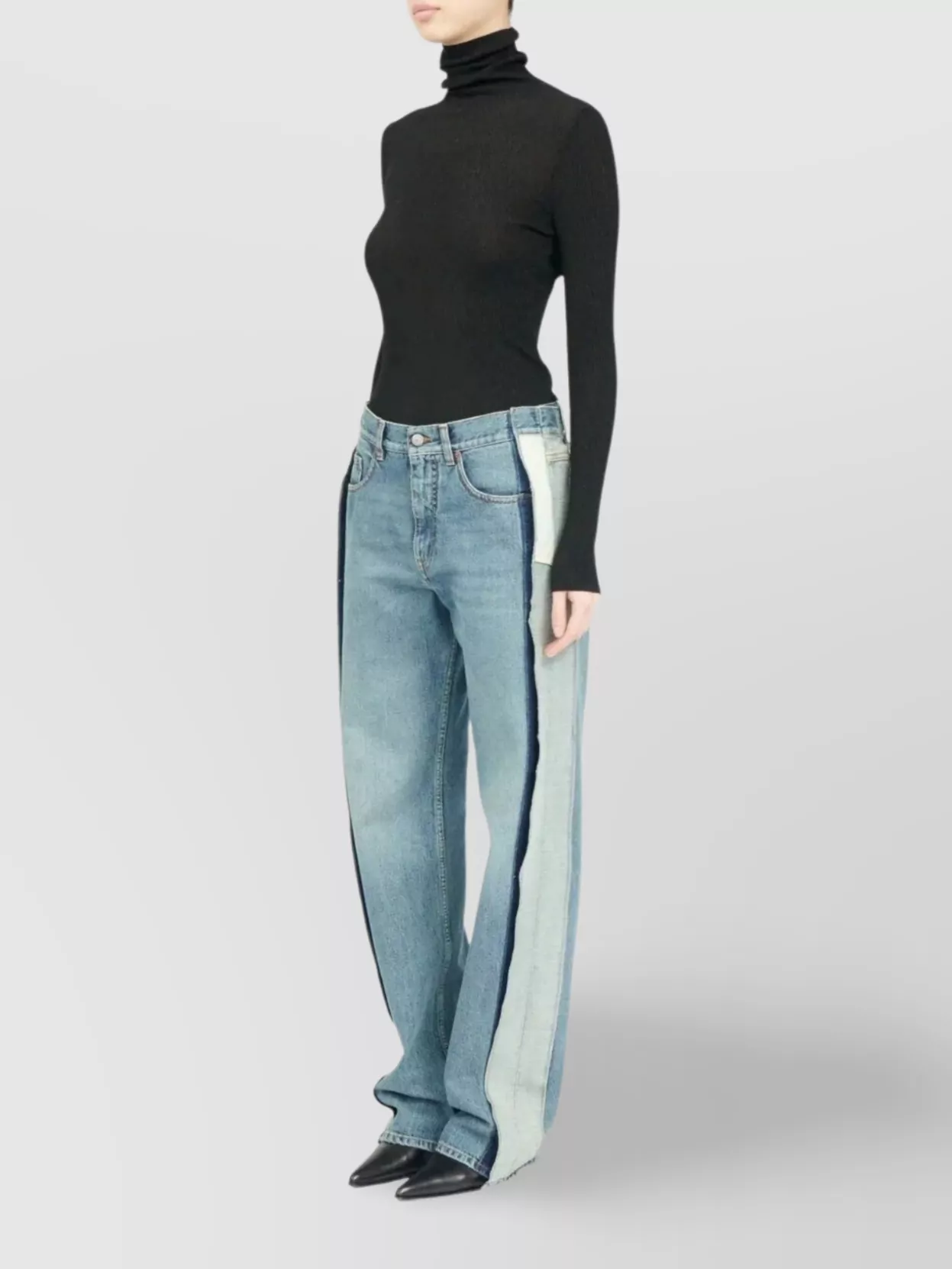 Mm6 Maison Margiela Five Pocket Straight Fit Trousers In Gold