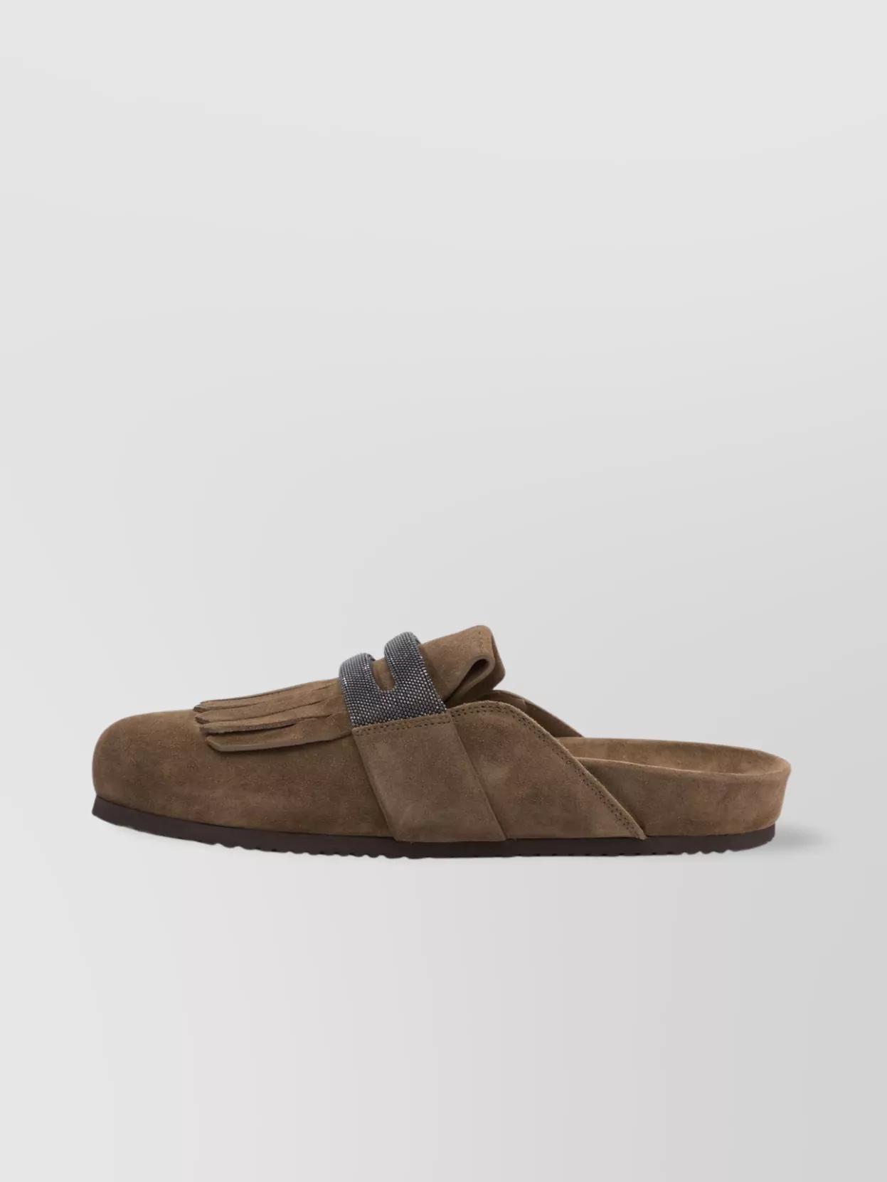 Brunello Cucinelli Fringed Suede Loafers & Slippers