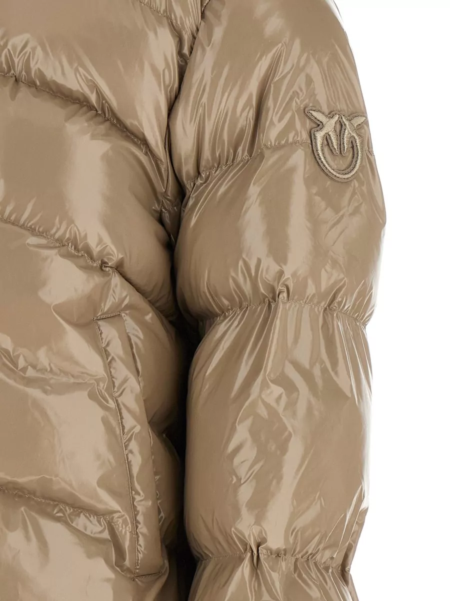 Pinko Glossy Quilted Down Puffer Jacket