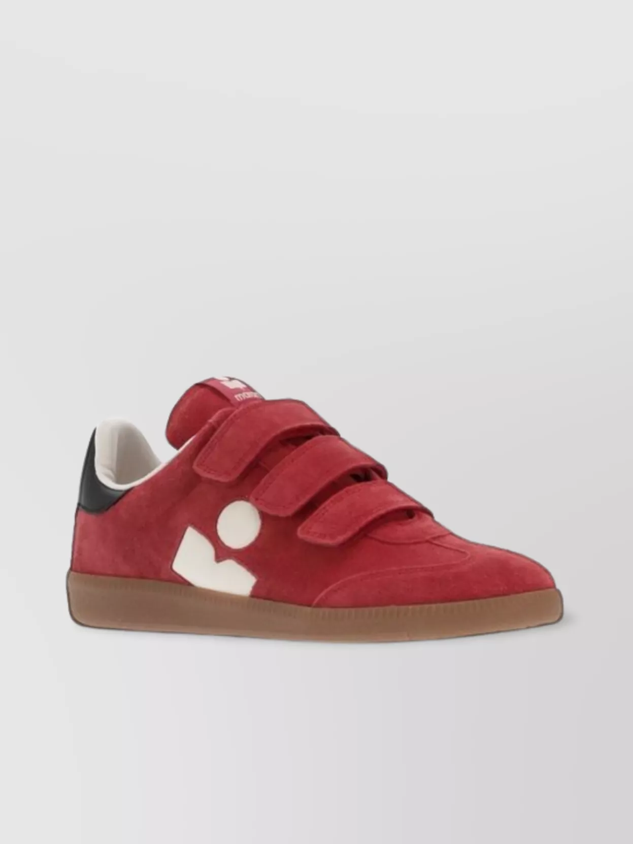 Isabel Marant Suede Sneakers With Rubber Sole And Contrast Heel Tab In Multi