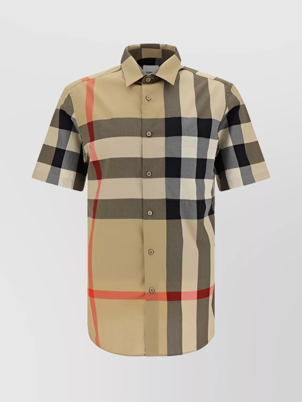 Shop Burberry Archive Check Button-down Collar Shirt