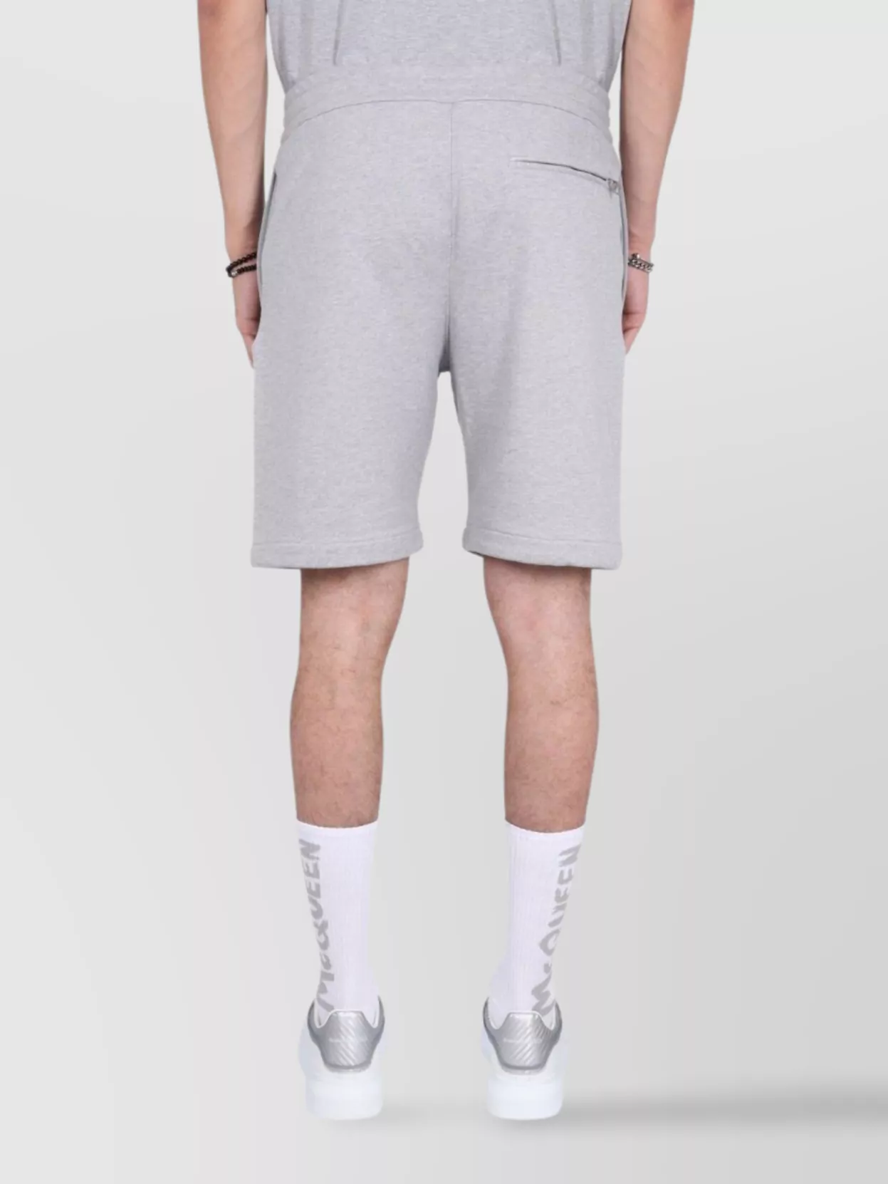 Alexander Mcqueen Graffiti Logo Print Knee Length Shorts