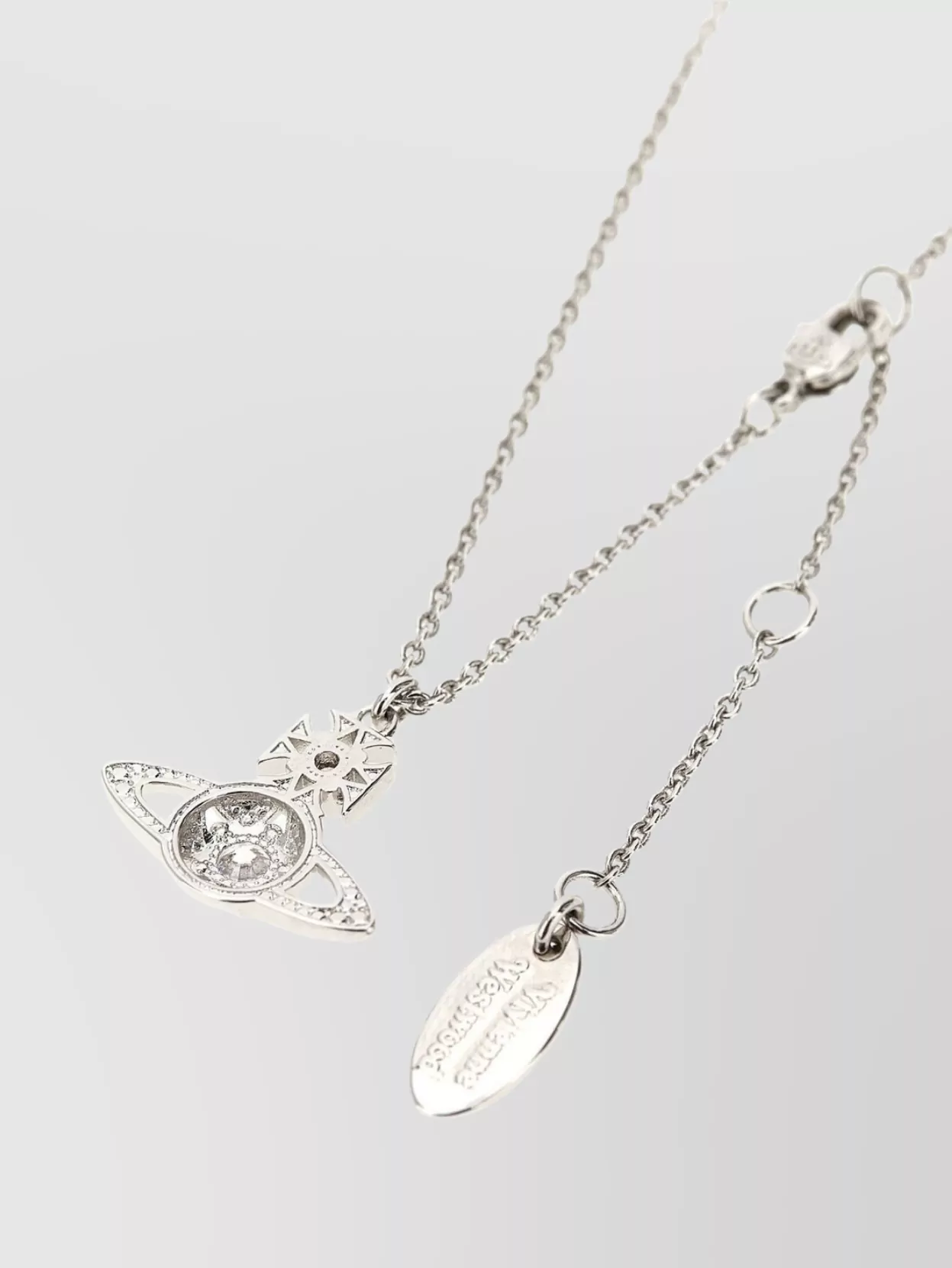 Vivienne Westwood Chain Link Pendant Necklace Crystals