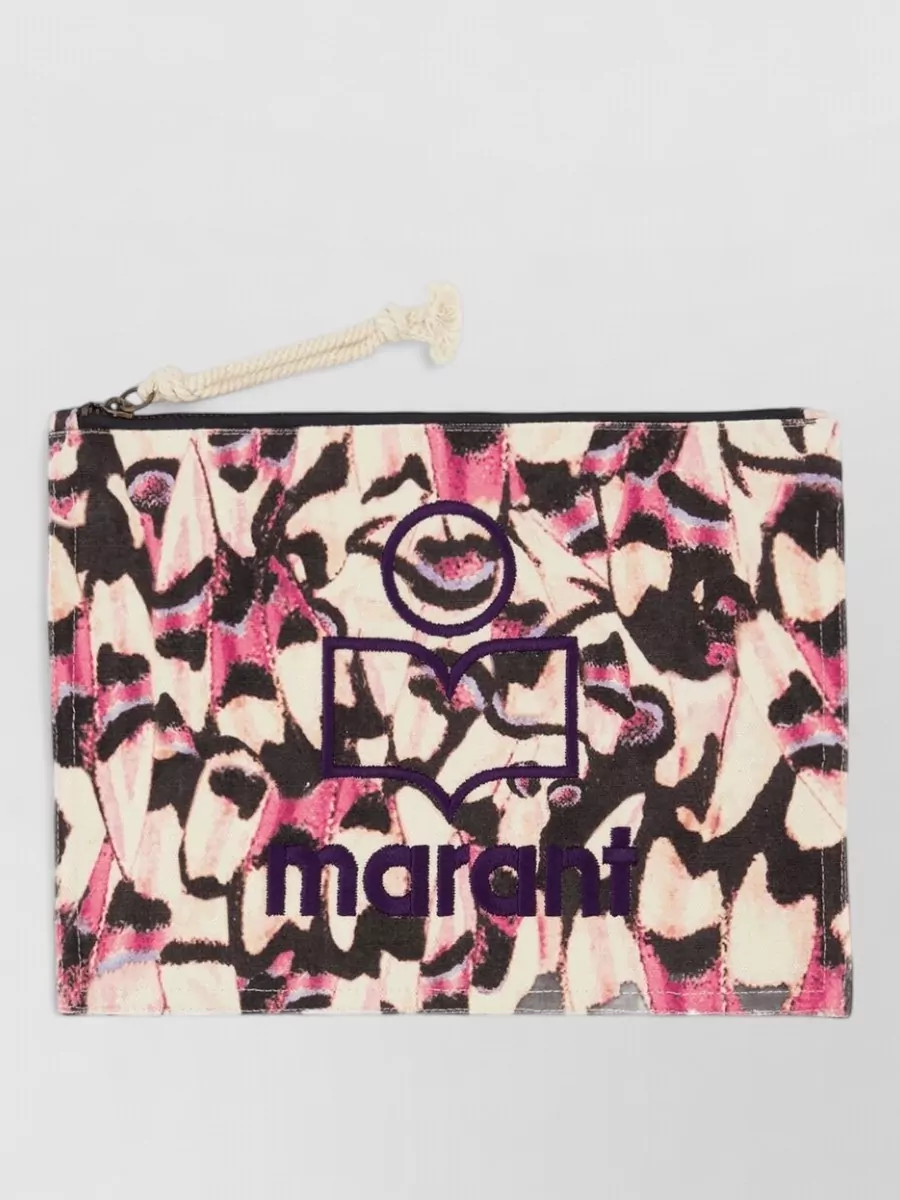 Isabel Marant netia cotton clutch bag