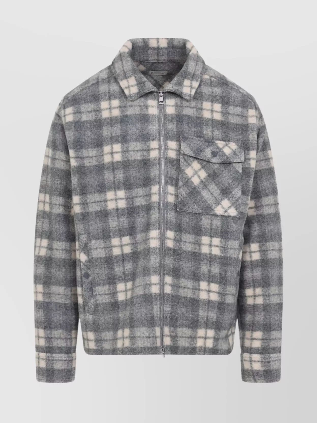 Moncler Checked Collared Shirt Front Pocket