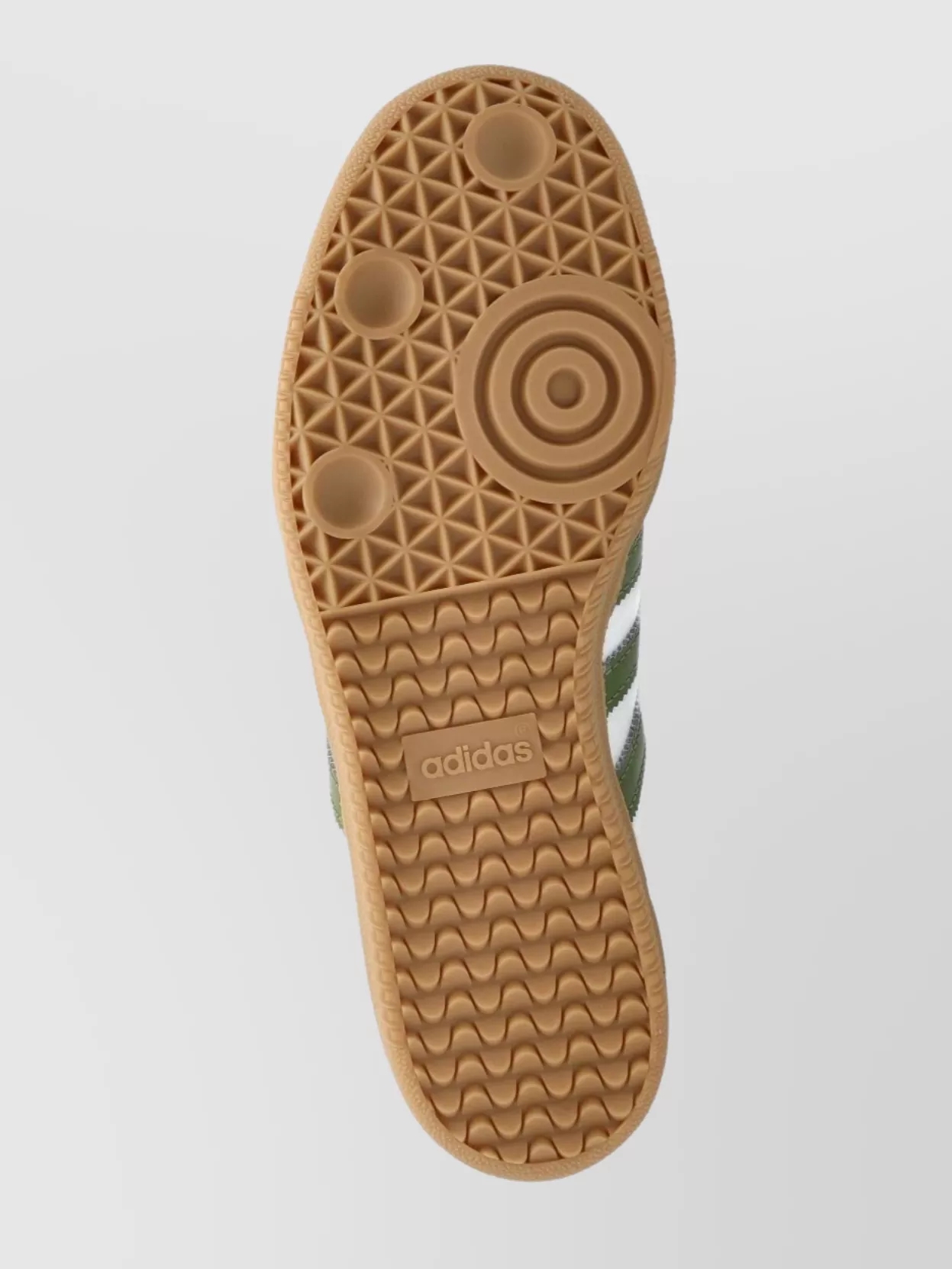 Adidas Leather Sneakers With Textured Sole And Signature Stripes