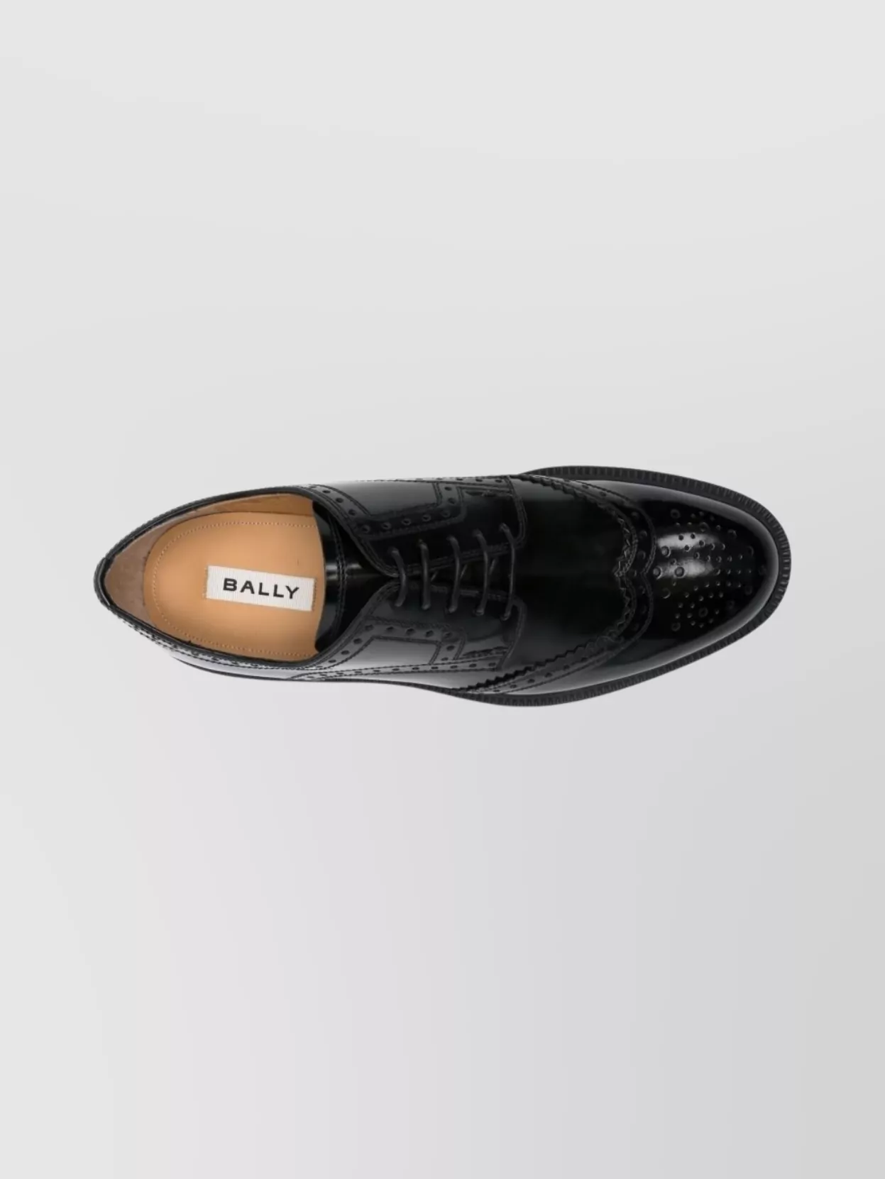 Bally Brogues With Leather Upper And Block Heel