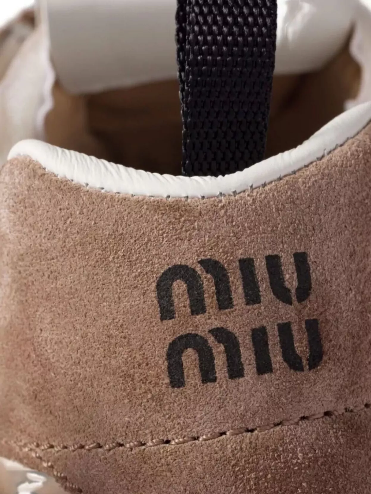 Miu Miu Technical Fabric And Suede Sneakers
