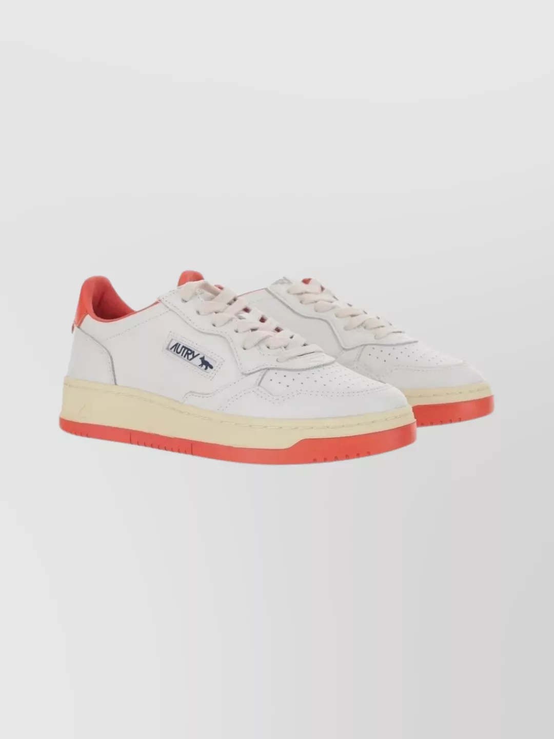 Autry Medalist Low Kitsune Wht Red In White