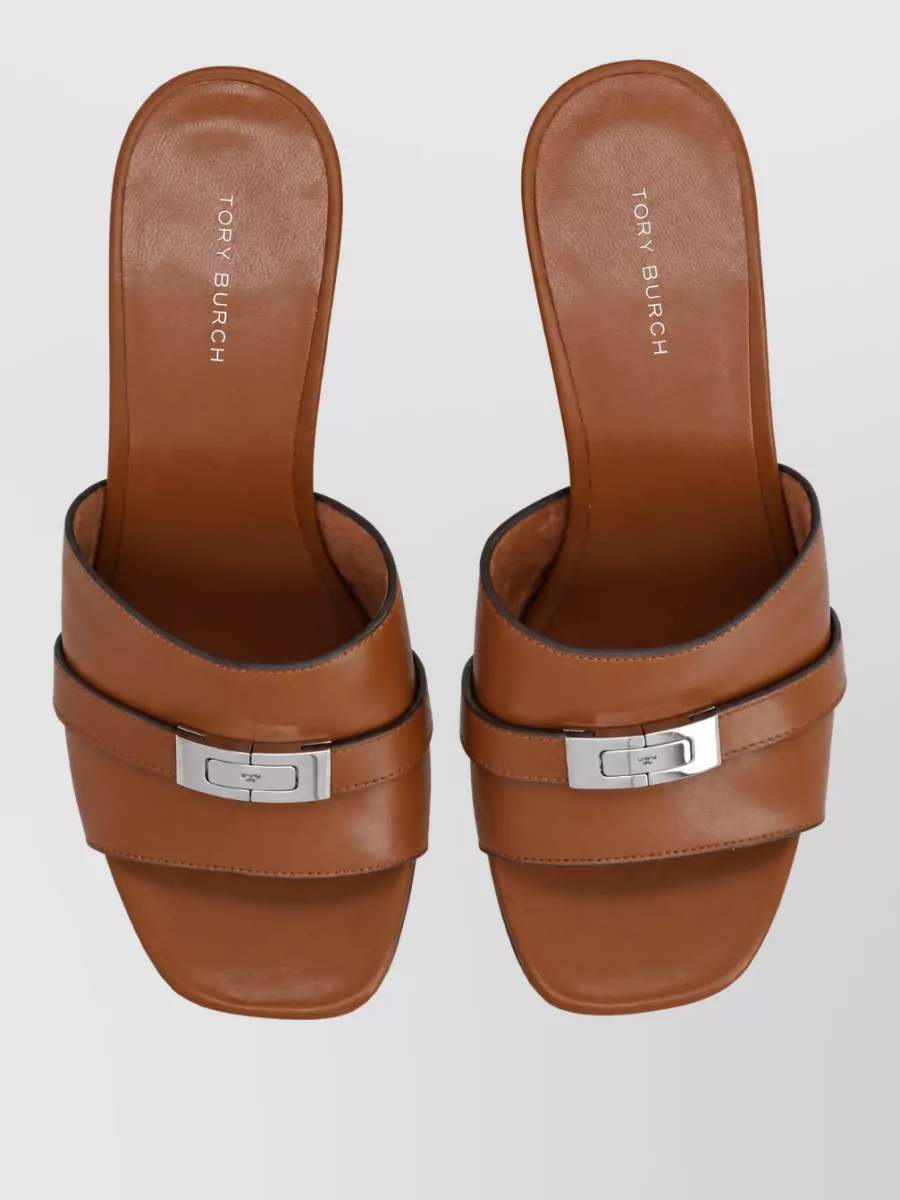 Tory Burch Leather Mule Sandals