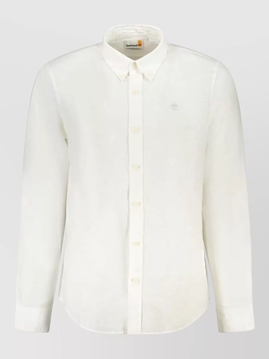 Timberland linen cotton long-sleeve shirt