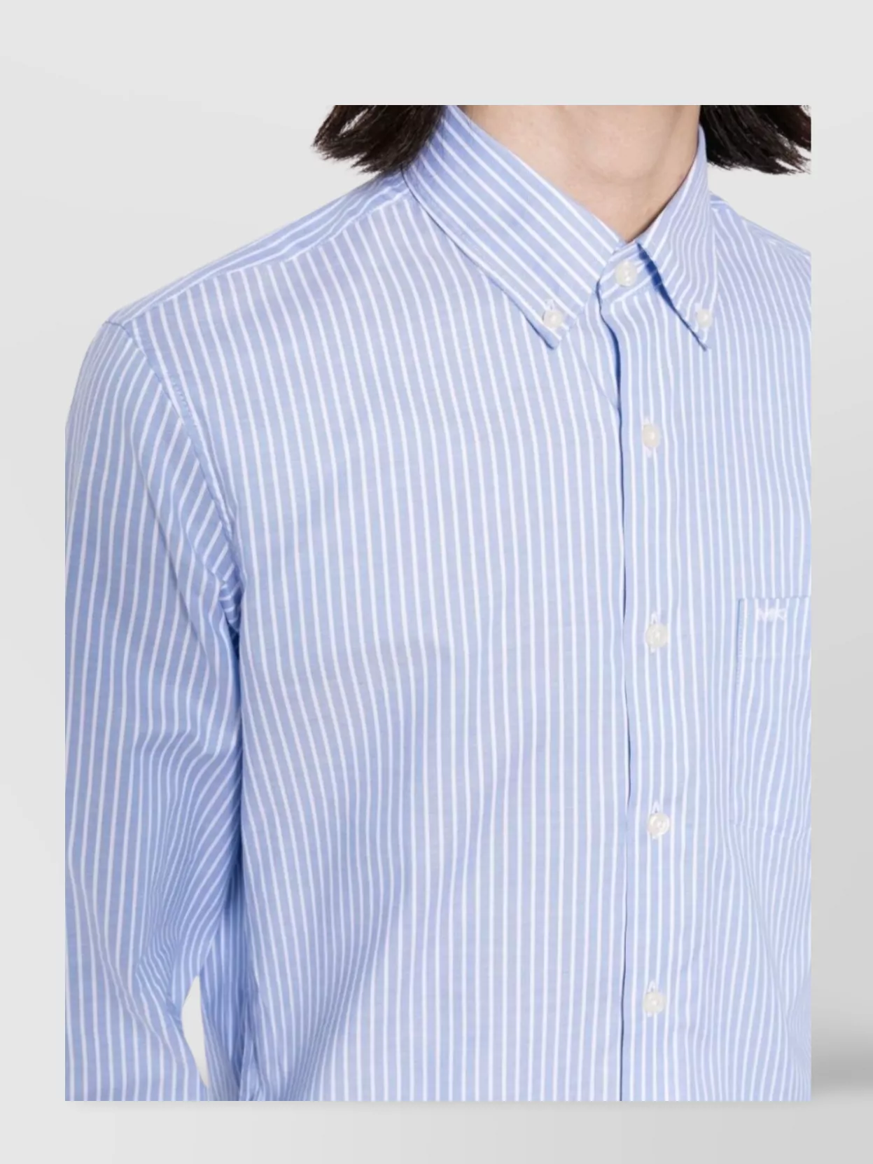 Michael Kors Oxford Striped Ls Bd Shirt