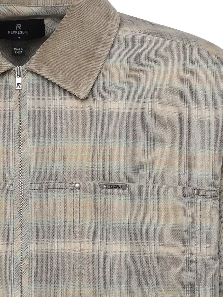 Represent Checked Corduroy Shirt