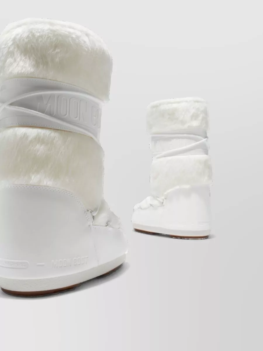 Moon Boot Faux Fur Logo-Print Snow Boots