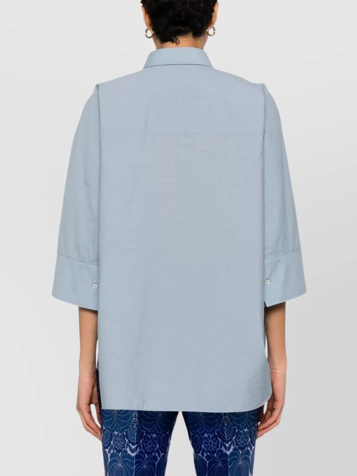 Brunello Cucinelli Embroidered Detail Cotton Shirt