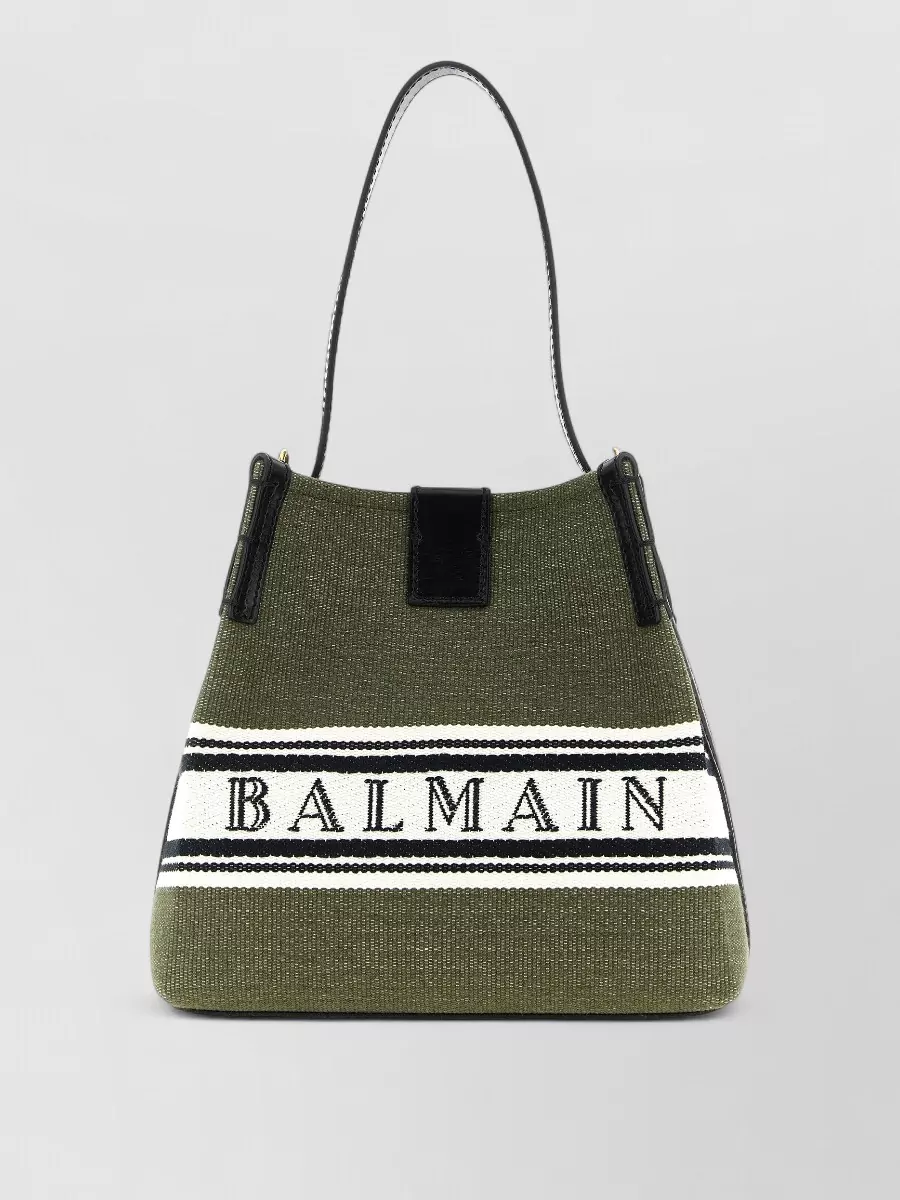 Balmain release canvas bucket bag