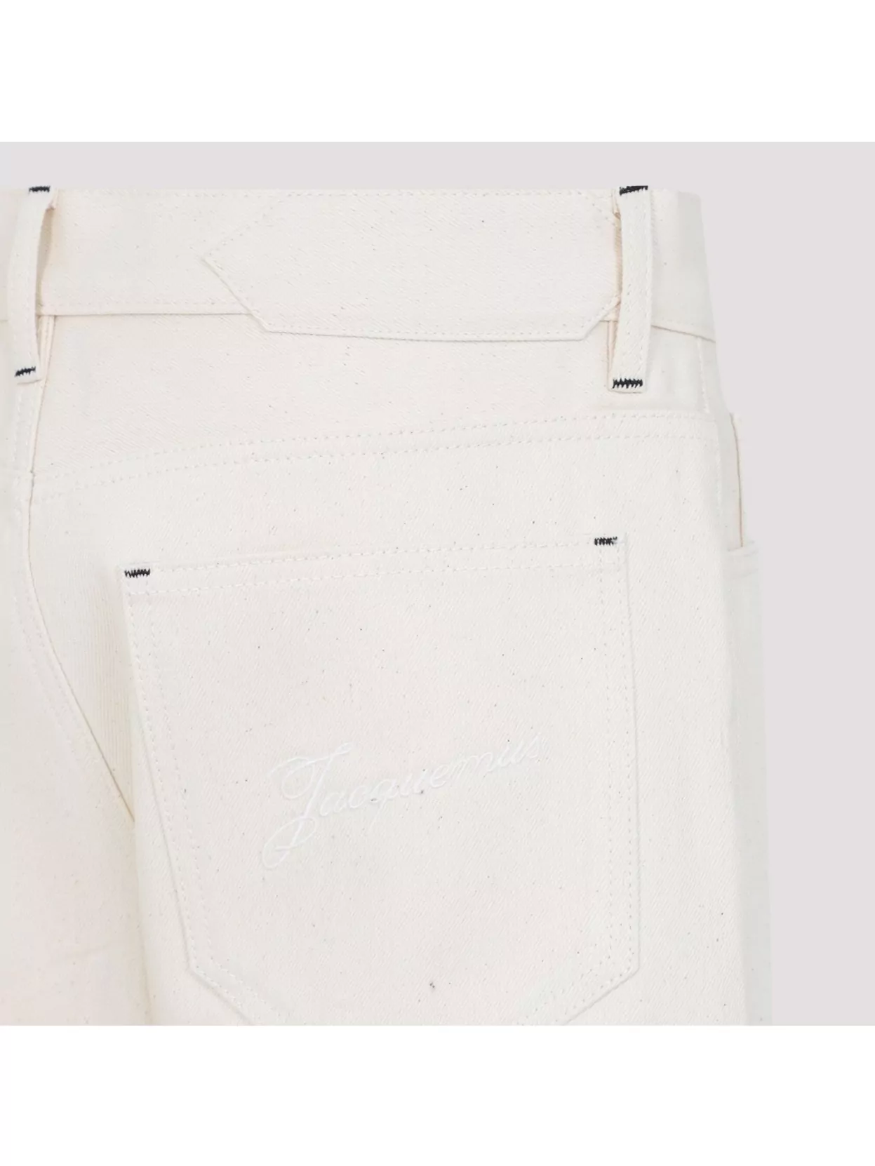 Jacquemus Venice Flared Leg Jeans With Embroidered Detail