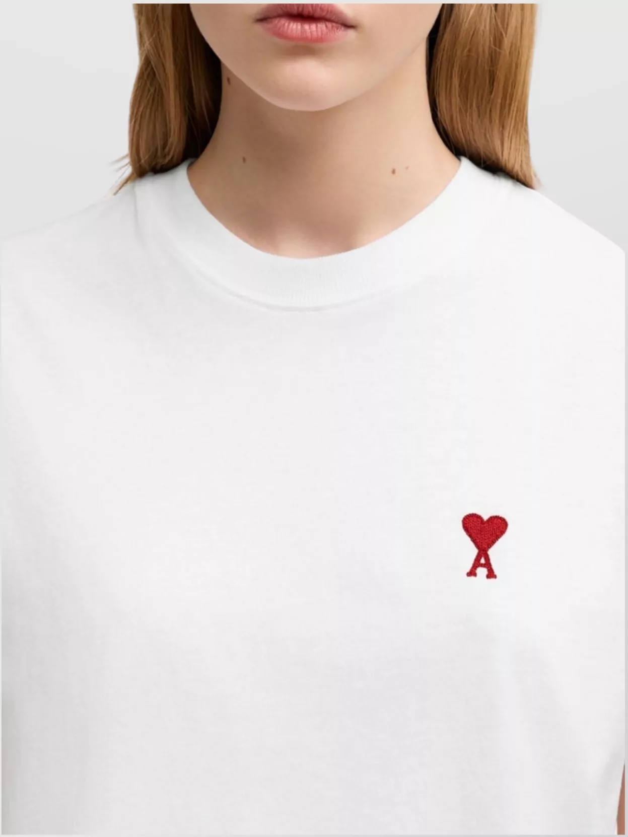 Ami Paris Heart Friend Cotton T-Shirt