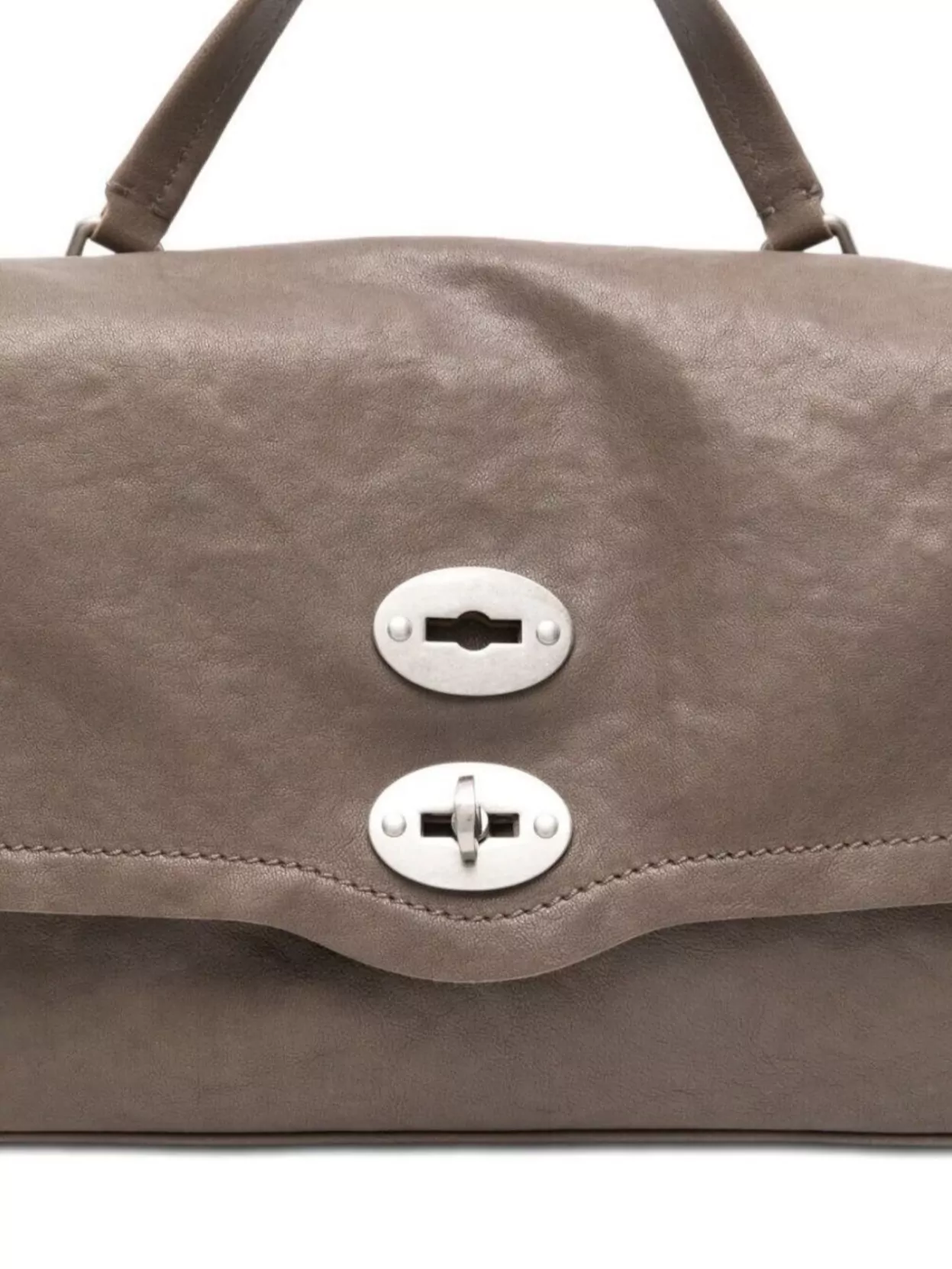 Zanellato Small Hammered Leather Tote Bag