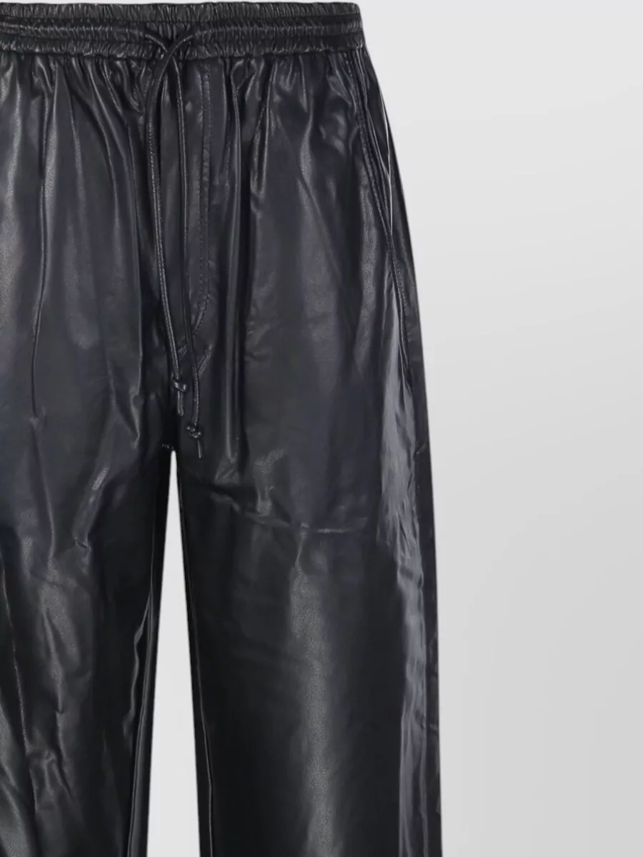 Isabel Marant Etoile Faux Leather Straight-Leg Trousers