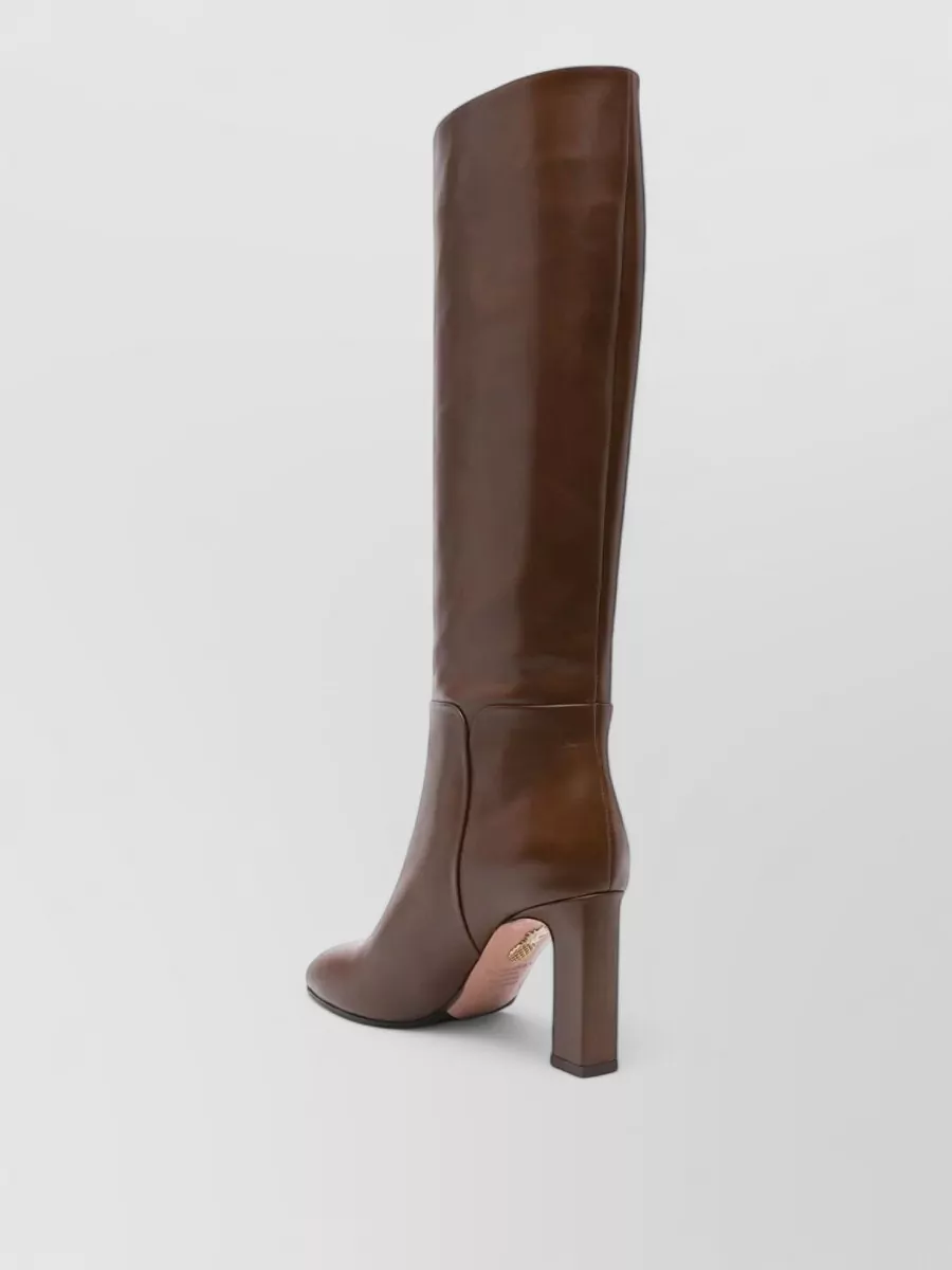 Aquazzura Leather Sellier Boots