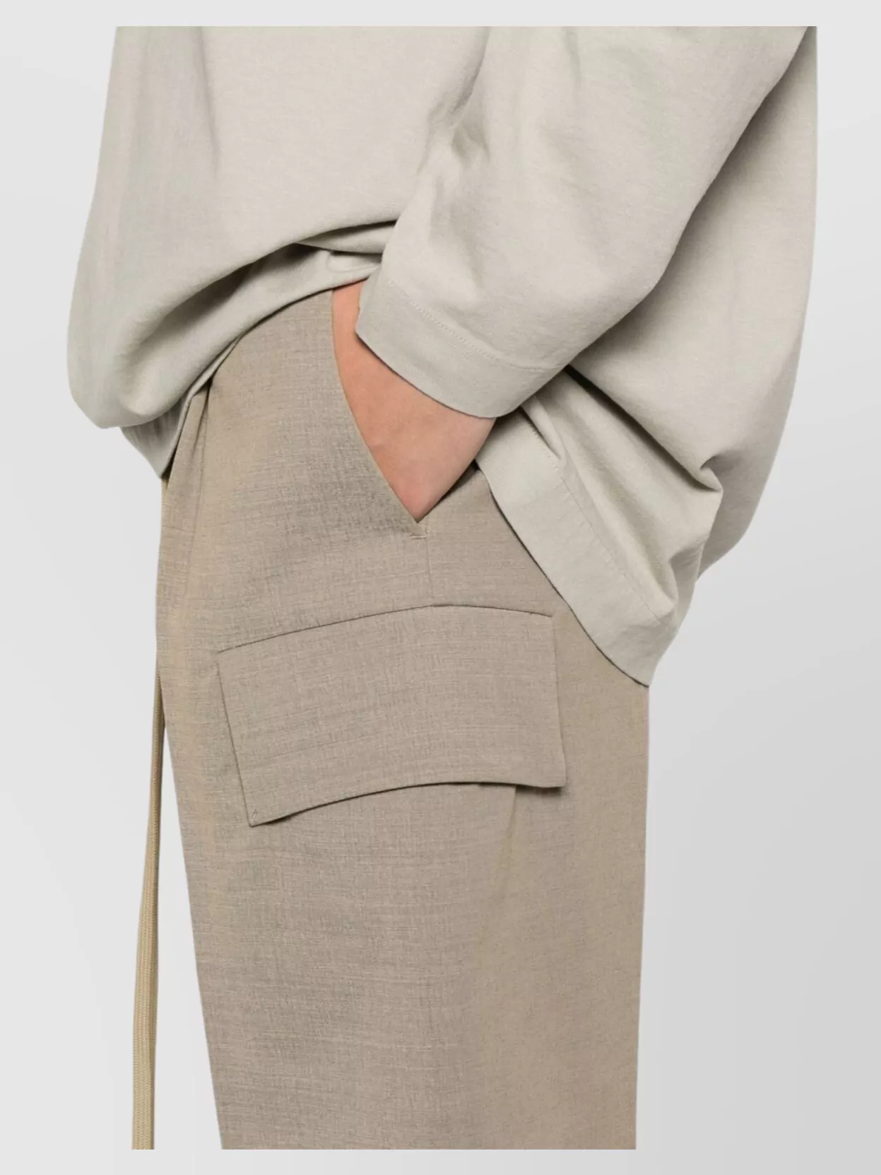 Fear Of God Cargo Shorts With Knee Length And Pleat Detailing