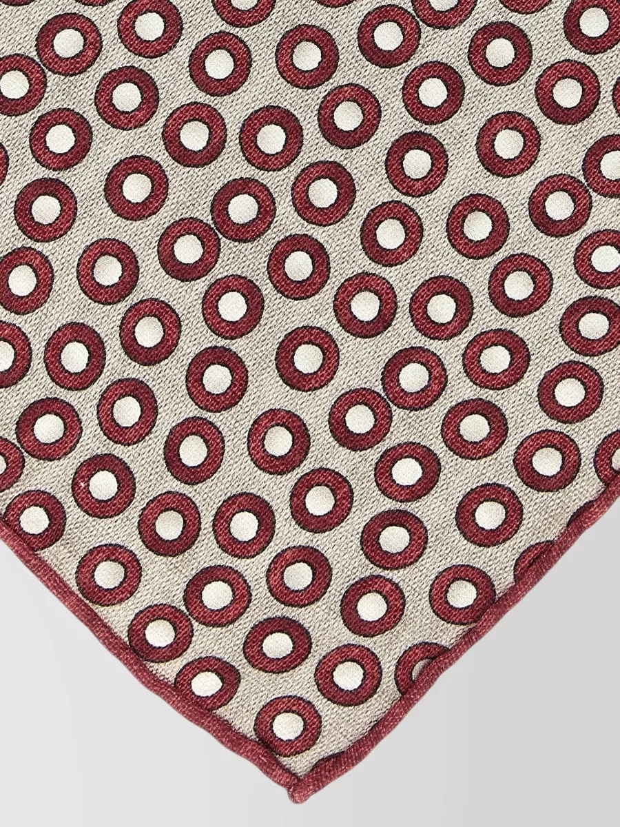 Brunello Cucinelli Silk Polka Dot Pocket Square