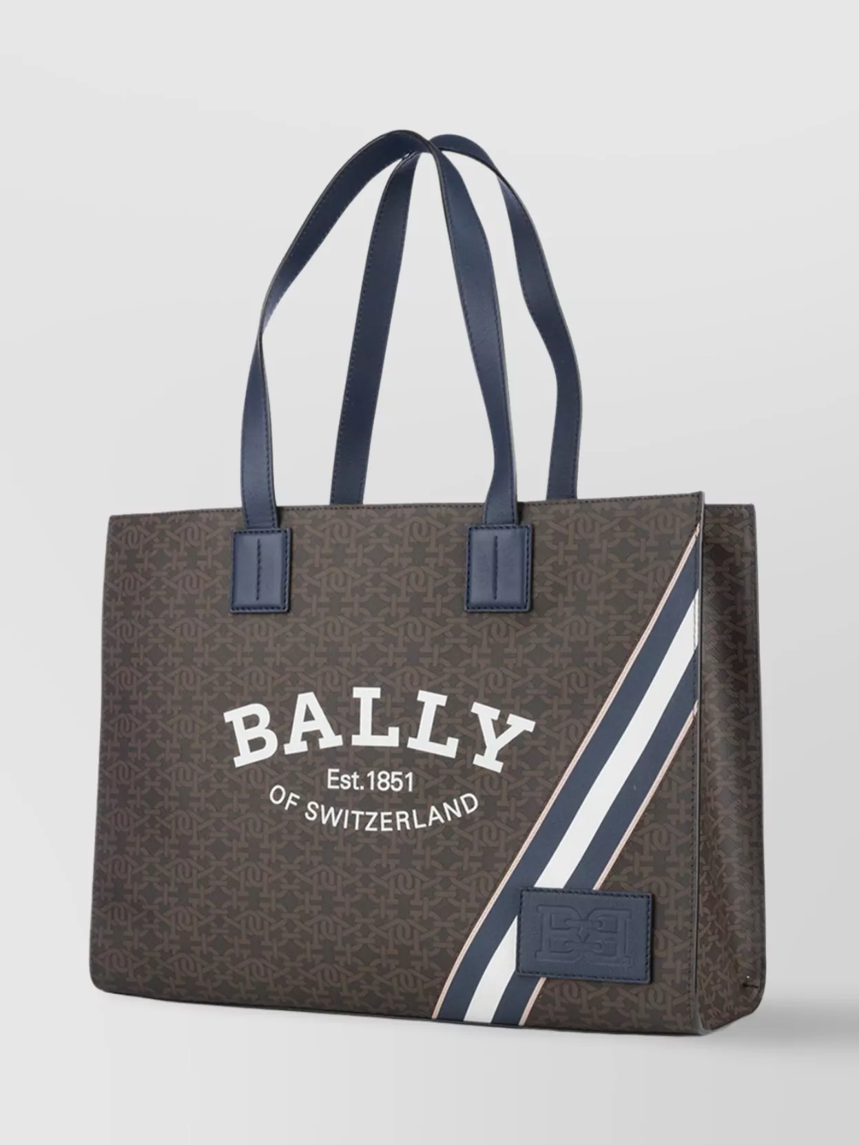Bally Shoulder Bags With Monogram Pattern And Striped Detail