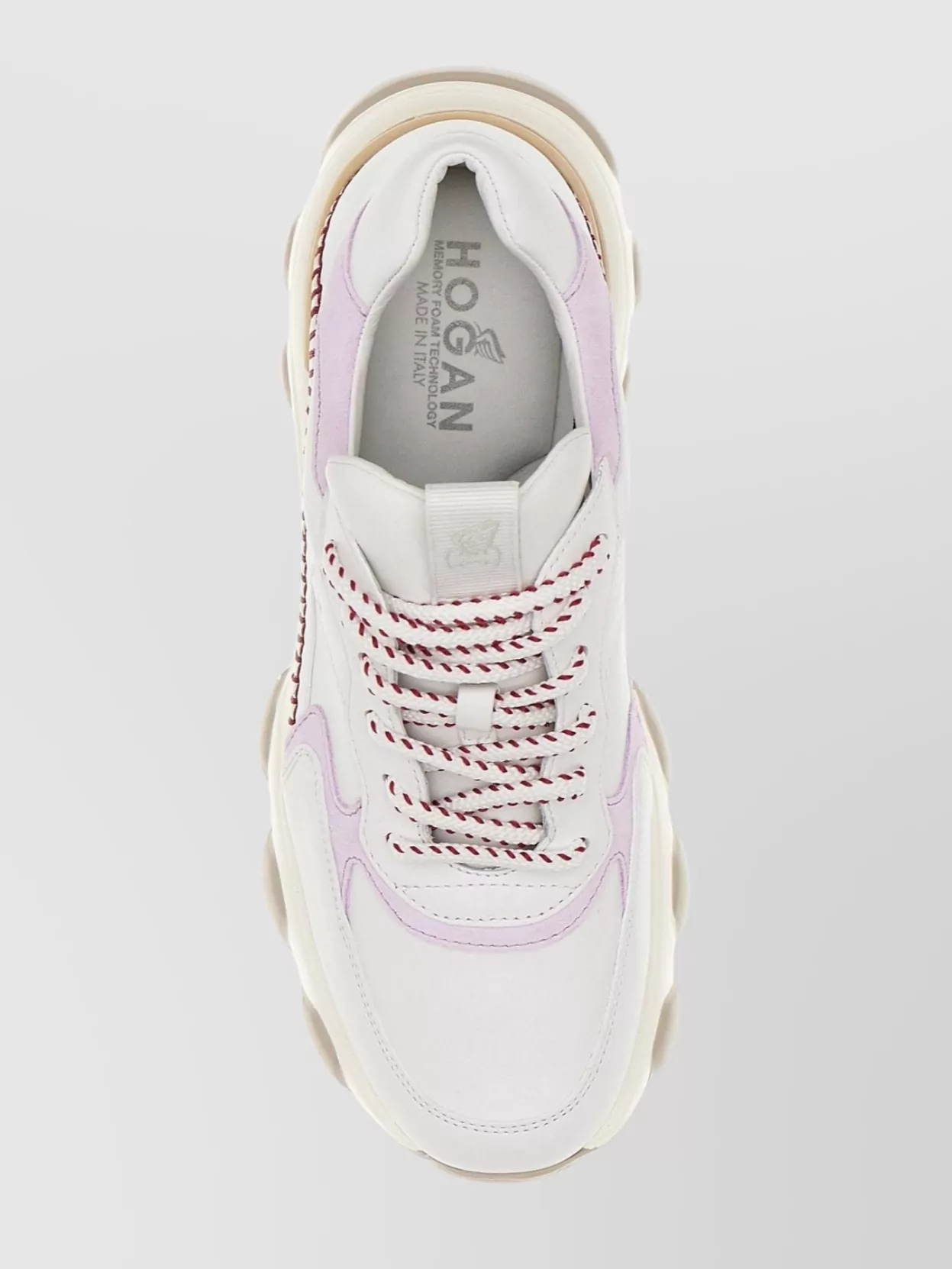 Hogan Active Leather Sneakers Contrasting Inserts
