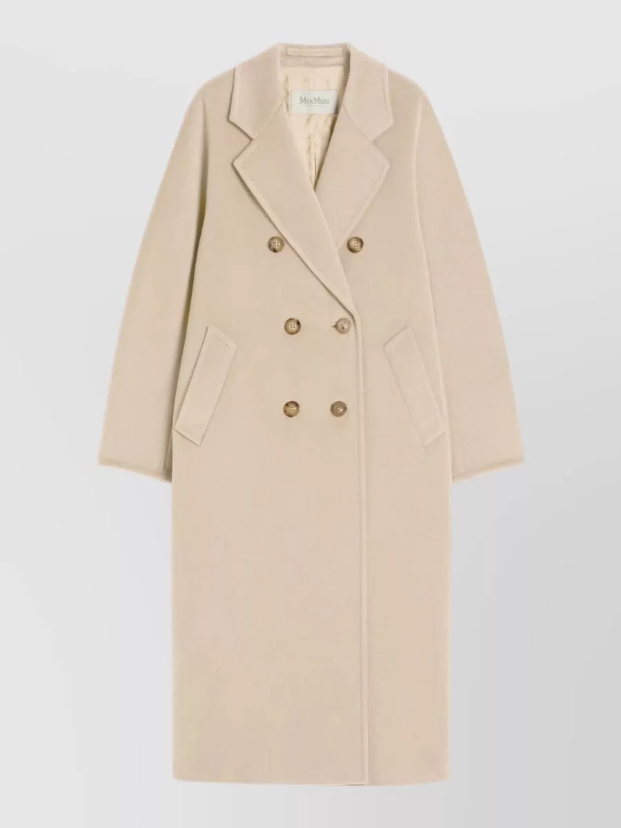Max Mara cashmere double-breasted belted coat