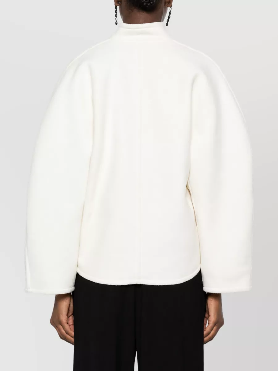 Forte Forte Virgin Wool High-Neck Cropped Jacket
