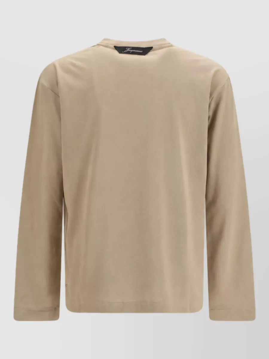 Jacquemus Ribbed Crew Neck Long Sleeve T-Shirt