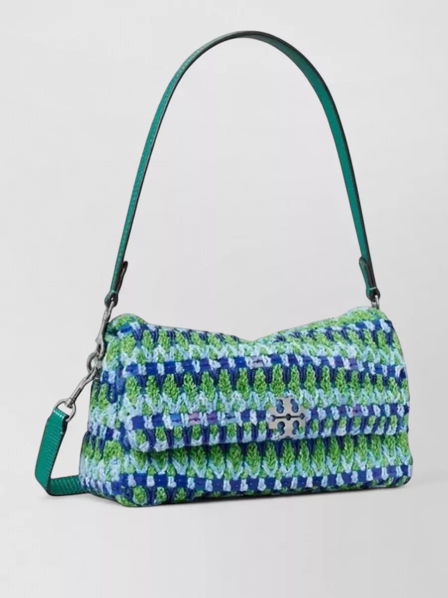 Tory Burch Small Cotton Beaded Shoulder Bag