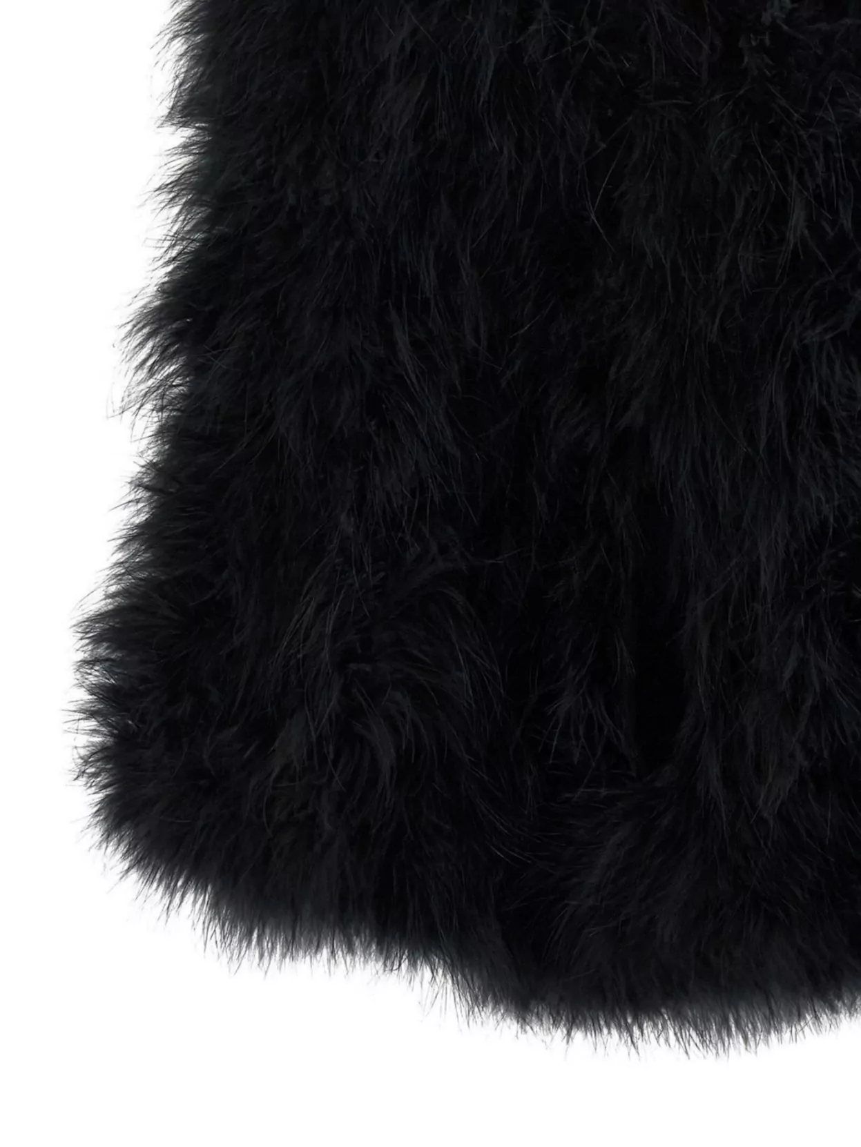 Yves Salomon Short Faux Fur Feather Jacket
